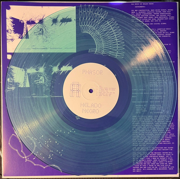 Image of Label Cover of LP - EX/EX - HELADO NEGRO, Phasor (4AD; 4AD0610LPE, Europe 2024, Inner, Translucent Vinyl), Opened Instore, Still In Stickered Shrinkwrap,  - 1246354S