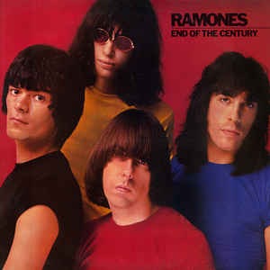 Image of Front Cover of LP - VG+/VG+ - RAMONES, End Of The Century (Sire; SRK 6077, UK 1980, Inner), Sticker Stuck To Rear Sleeve,  - 3226228E