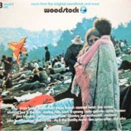 Image of Front Cover of 3xLP - VG+/VG+ - VARIOUS, Woodstock - Music From The Original Soundtrack And More (Atlantic Orange & Green - With WB Logo On Label Rim; K60001, UK 1970s Reissue, Triple Gatefold, No "STRAWBERRY"In  Run Outs), ,  - 4026184E