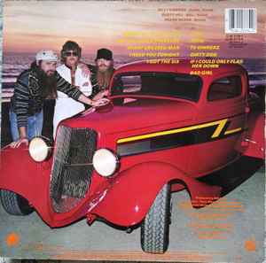 Image of Back Cover of 2715122C: LP - ZZ TOP, Eliminator (Warner Bros. Records "A Lone Wolf Production"; 92-3774-1, UK 1983, Inner)   VG+/VG+