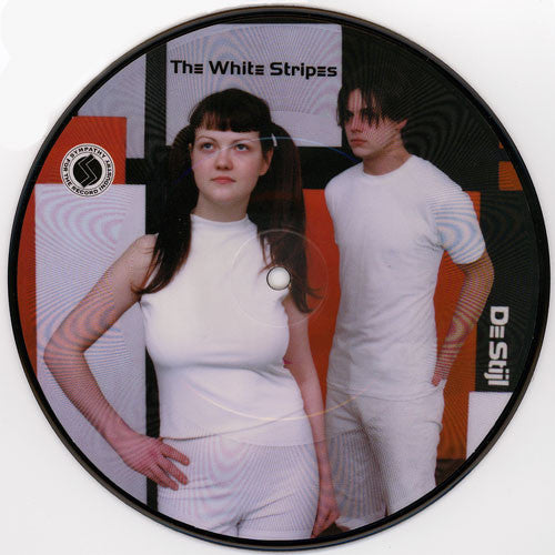 Image of Front Cover of 2224211E: 7" - THE WHITE STRIPES, Hello Operator / Jolene (Sympathy For The Record Industry ; SFTRI 619, US 2000, Plastic Sleeve, Picture Disc)   VG+/VG+