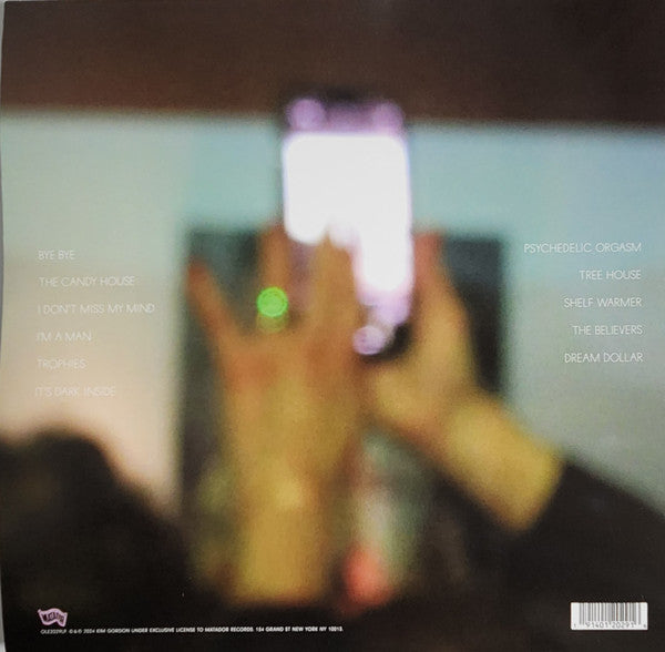 Image of Back Cover of 5214095C: LP - KIM GORDON, The Collective (Matador; OLE2029LP, Europe 2024, Inner)   NEW/NEW