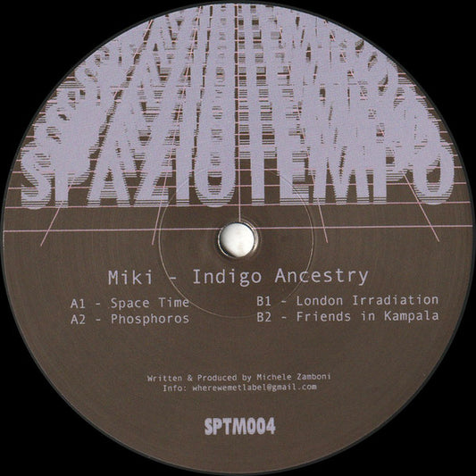 Image of Front Cover of 12" - /VG+ - MIKI, Indigo Ancestry (Spaziotempo; SPTM004, Italy 2020), ,  - 2946003S