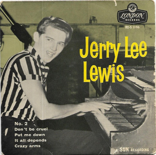 Image of Front Cover of 2214350C: 7" - JERRY LEE LEWIS, No. 2 (London Records Tri-Center; RE-S 1186, UK 1959, Laminated Flipback Sleeve) Strong VG throughout.  VG/VG