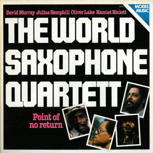 Image of Front Cover of 2244284S: LP - THE WORLD SAXOPHONE QUARTETT, Point Of No Return (Moers Music; Moers Music 01034, Germany 1977)   VG+/VG+