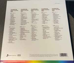 Image of Back Cover of 2244270S: 5x12" - VARIOUS, Now Yearbook Extra '80-'84 (Sony Music ; LPNBX3, UK 2022, Box Set, Numbered, Limited Edition Clear, Red, Yellow, Red and Blue Vinyl) No. 2512/3000.  VG+/EX