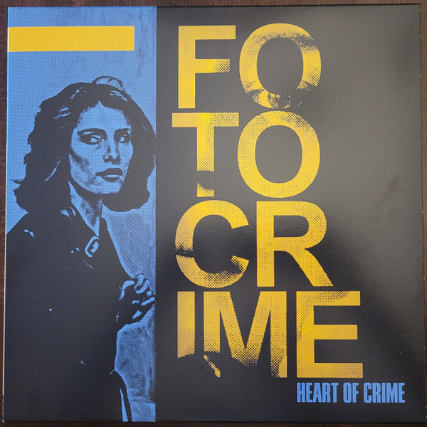 Image of Front Cover of 2224439E: LP - FOTOCRIME, Heart Of Crime (Profound Lore Records; PFL-259LP, Canada 2021, Insert, Blue/Yellow/Black Mix)   VG+/VG+