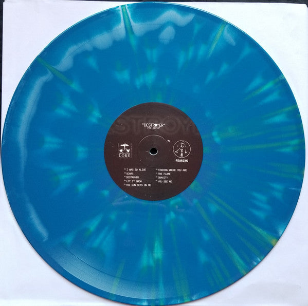 Image of Label Cover of 2224442E: LP - FEARING, Destroyer (Profound Lore Records; PFL-307LP, Canada 2023, Insert, Dark/Light Blue Colour Mix)   VG+/VG+