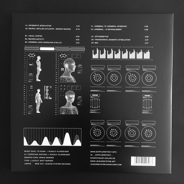 Image of Back Cover of 2xLP - VG/VG+ - DOPPLEREFFEKT, Neurotelepathy (Leisure System; LSR026, Germany 2022, Gatefold), Both discs have very mild warps, does not affect playback but might impact queuing. ,  - 2216153C
