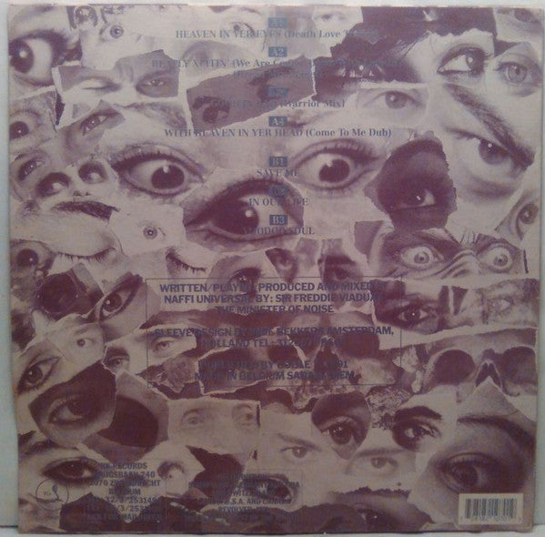 Image of Back Cover of 2224483E: LP - MINISTER OF NOISE, Voodoo Soul (KK Records; KK 070, Belgium 1991, )   VG/VG