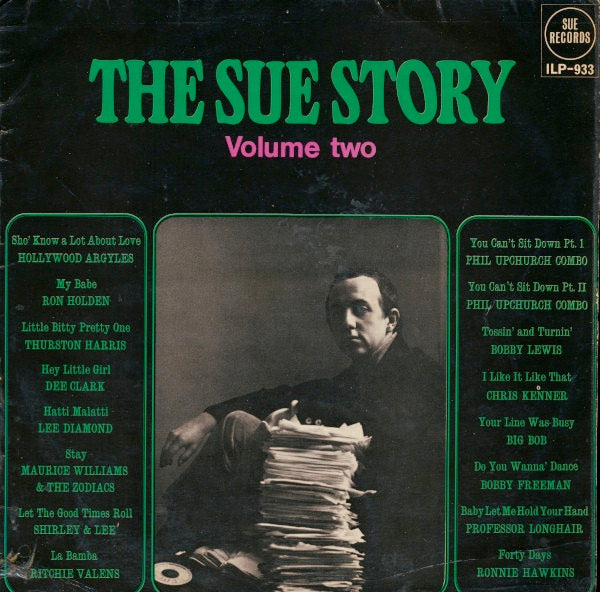 Image of Front Cover of LP - VG/G - VARIOUS, The Sue Story Volume Two (Sue Records; ILP-933, UK 1966, Laminated Flipback Sleeve, Mono), Laminate creases and spine pinching. Disc has lots of light marks.,  - 1216274C