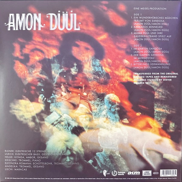 Image of Back Cover of 2214603C: LP - AMON D  L, Psychedelic Underground (Ohr; OMM 66.008-6, Germany 2023 Reissue, Gatefold)   NEW/NEW