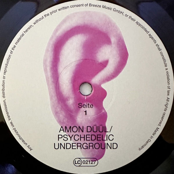 Image of Label of 2214603C: LP - AMON D  L, Psychedelic Underground (Ohr; OMM 66.008-6, Germany 2023 Reissue, Gatefold)   NEW/NEW