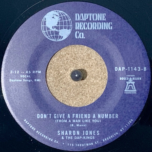 Image of Back Cover of 2354020S: 7" - SHARON JONES THE DAP-KINGS, Don't Wanna Lose You (Daptone Records; DAP-1143, US 2024, Plain Sleeve)   NEW/NEW