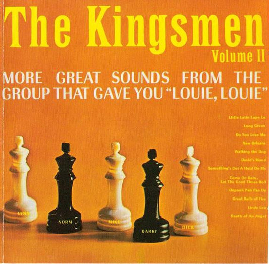 Image of Front Cover of 2254282S: CD - THE KINGSMEN, Volume 2 (Sundazed Music; SC 6005, US 1993, Jewel Case)   VG+/VG+