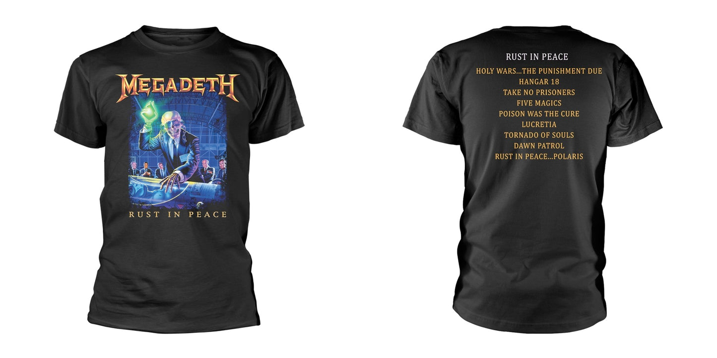 Image of Front Cover of 2314292C: Accessories - MEGADETH, Rust In Peace T-Shirt L (, UK )   NEW/NEW