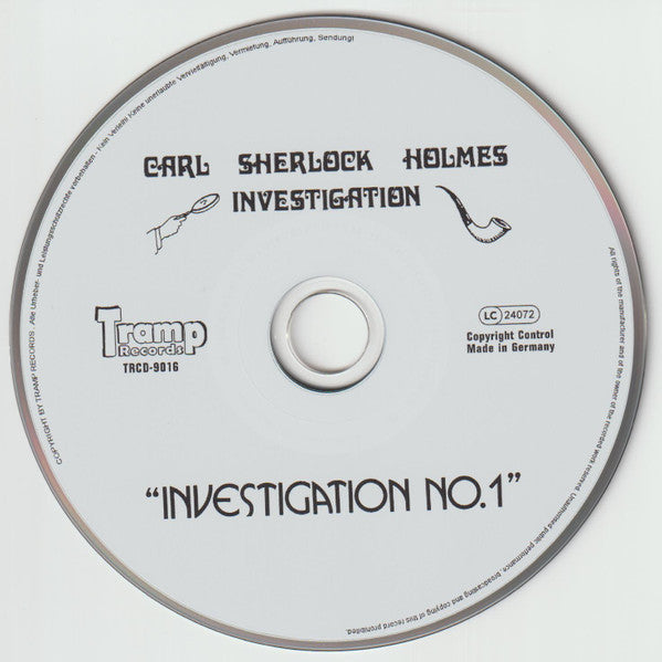 Image of Label Cover of 2334050E: CD - CARL SHERLOCK HOLMES INVESTIGATION, Investigation No.1 (Tramp Records; TRCD-9016, Germany 2012, Jewel Case)   VG+/VG+