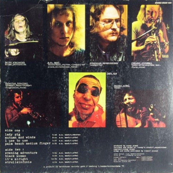 Image of Back Cover of 2314367C: LP - CREATIVE ROCK, Lady Pig (Brain; 1061, Germany 1974)   VG/VG+