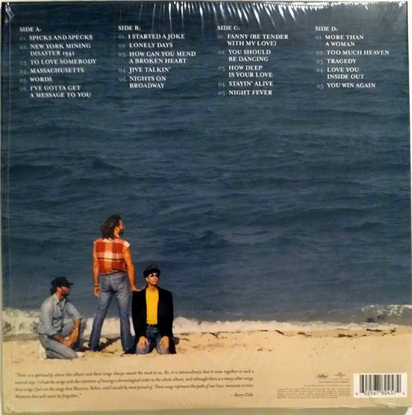 Image of Back Cover of 2xLP - VG+/VG+ - BEE GEES, Timeless (The All-Time Greatest Hits) (Capitol Records; 00602567804574, Europe 2018 Reissue, Gatefold), ,  - 2626216E