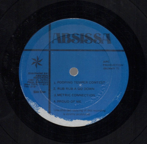 Image of Label Cover of 2314398C: LP - YELLOW MAN & FAT HEAD / PETER METRO, Yellow Man Fat Head And The One Peter Metro (Absissa; ARC 003, Jamaica 1982) Strong VG all round! Pressing faults to disc.  VG/VG