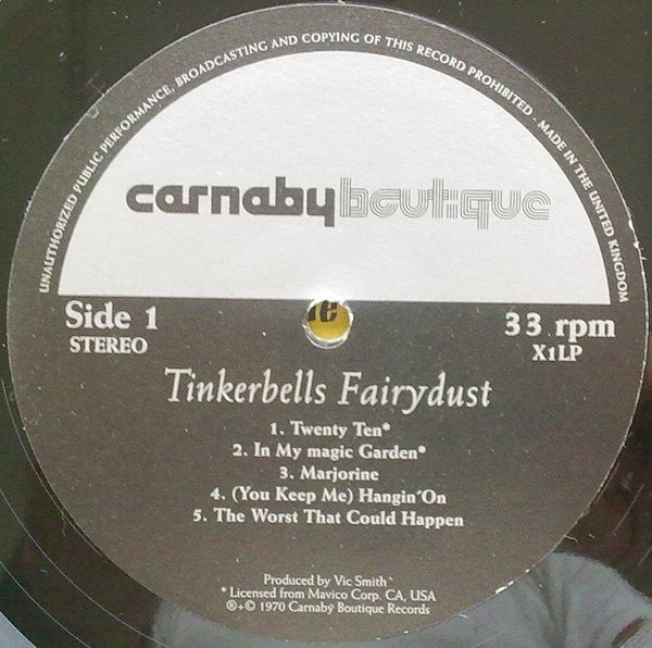 Image of Label Cover of 2314349C: LP - TINKERBELLS FAIRYDUST, Tinkerbells Fairydust (Carnaby Boutique; X1LP, UK Reissue)   VG+/VG+