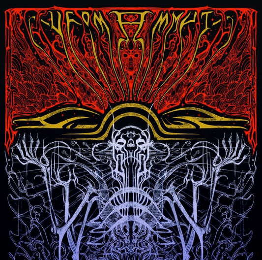 Image of Front Cover of 3854150S: LP - UFOMAMMUT, Hidden (Supernatural Cat; CAT 027, Italy 2024, Gatefold, Purple/Black Marbled Vinyl)   NEW/NEW