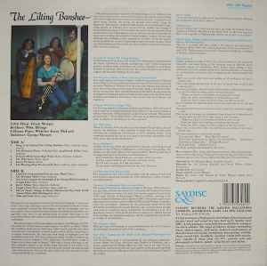 Image of Back Cover of 2314468C: LP - EILEEN MONGER, The Lilting Banshee: Traditional Airs & Dances For Celtic Harp (Saydisc; SDL 348, UK 1985)   VG/EX