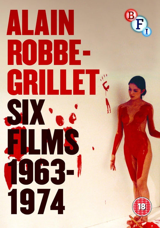 Image of Front Cover of 2314536C: 5xDVD - ALAIN ROBBE-GRILLET, Six Films 1963-1974 (BFI; BFIV2000, UK 2014, Slipcase, Booklet)   VG+/VG+