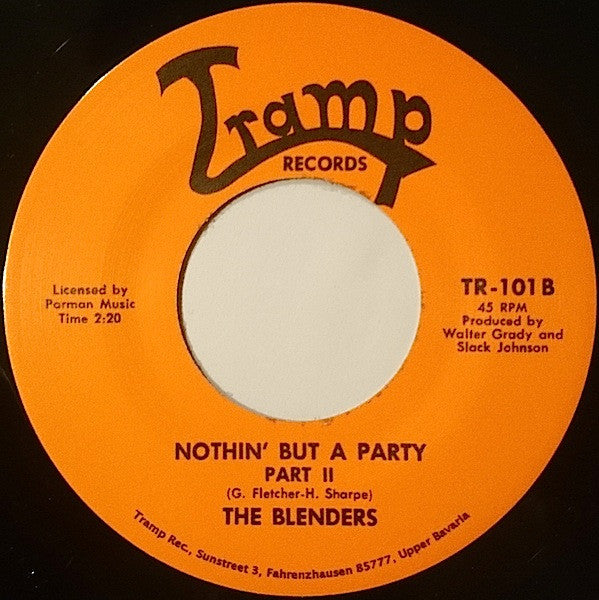 Image of Back Cover of 2324240E: 7" - THE BLENDERS, Nothin' But A Party (Tramp Records; TR-101, Germany 2003, Plain sleeve)   /EX