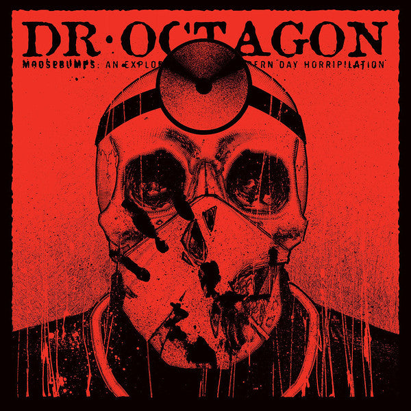 Image of Front Cover of 2344248S: 2xLP - DR. OCTAGON, Moosebumps: An Exploration Into Modern Day Horripilation (Bulk Recordings; BULK012LP, US 2018, Gatefold, 2 Inners, Clear w/ Blood Splatter Vinyl)   VG+/VG+