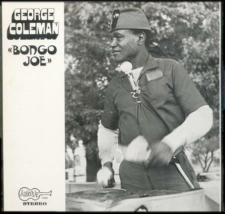 Image of Front Cover of 2314627C: LP - GEORGE COLEMAN, Bongo Joe (Arhoolie Records; 1040, US 1969) Superficial marks on B-side. Sleeve has some edge and corner wear. Small rip in opening at front  VG/VG+