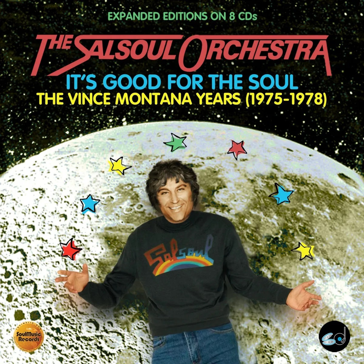 Image of Front Cover of 2334147E: 8xCD - THE SALSOUL ORCHESTRA, IT S GOOD FOR THE SOUL - THE VINCE MONTANA YEARS (1975-1978) (SoulMusic Records ; SM8CR5221BX, UK 2024) mint, sealed copy  M/M