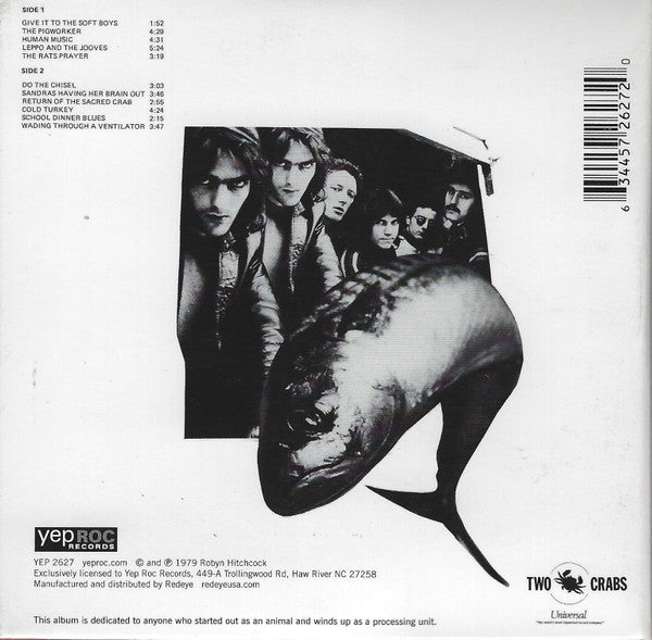 Image of Back Cover of CD - VG+/VG+ - THE SOFT BOYS, A Can Of Bees (Yep Roc Records; YEP 2627, US 2011 Reissue, Gatefold Card Sleeve, Inner), ,  - 3316689C