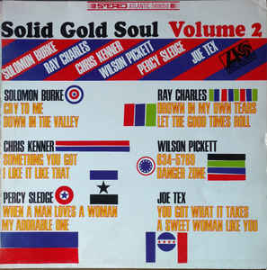 Image of Front Cover of 2314756C: LP - VARIOUS, Solid Gold Soul Volume 2 (Atlantic; 588058, UK 1967, Laminated Front Sleeve, Mono) Sleeve discoloured with edge and spine wear / splits. Stamp and writing on reverse  VG/VG