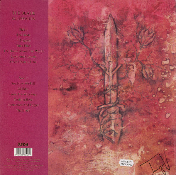 Image of Back Cover of 2314774C: LP - SOL INVICTUS, The Blade (Tursa; TURSA 014, UK 2002, Insert)   VG+/VG+