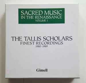 Image of Front Cover of 2334190E: 4xCD - THE TALLIS SCHOLARS, PETER PHILLIPS, Sacred Music In The Renaissance Volume 1 - The Tallis Scholars Finest Recordings 1980-1989 (Gimell ; 4 CDS GIMBX 301, Europe 2010, Box Set, Compilation) slight marks and wear to edges of box, discs and inner booklets EX  VG+/EX