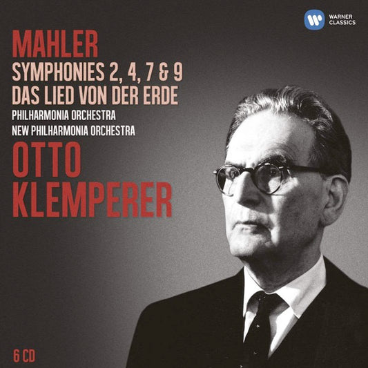 Image of Front Cover of 2334192E: 6xCD - GUSTAV MAHLER - PHILHARMONIA ORCHESTRA, NEW PHILHARMONIA ORCHESTRA, OTTO KLEMPERER, Symphonies 2, 4, 7 & 9 / Das Lied Von Der Erde (Warner Classics; 50999 2 48398 2 2, Europe 2013, Hinged box, Compilation, Reissue, Remastered, StereoBox Set) mint, still sealed  M/M