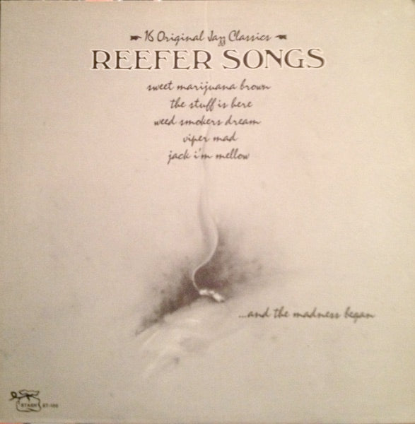 Image of Front Cover of LP - EX/VG+ - VARIOUS, Reefer Songs: 16 Original Jazz Classics (Stash Records; ST-100, US 1976), Strong VG+, Still In Opened Shrinkwrap,  - 0926206E