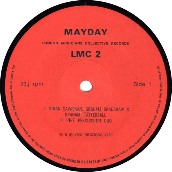 Image of Label Cover of LP - VG+/EX - VARIOUS, May Day (London Musicians' Collective ; LMC 2, UK 1980, Laminated Sleeve, Limited Edition of 500), ,  - 1926424E