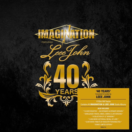 Image of Front Cover of 2334244E: 17xCD - IMAGINATION FEATURING LEEE JOHN, 40 Years (Edsel Records; EDSL0114,  2023, Box Set, Limited Edition, Box Set) mint, still sealed!  M/M