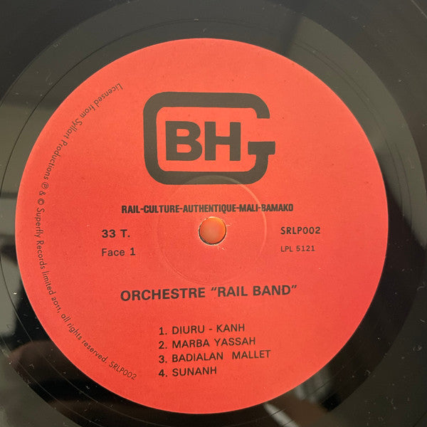 Image of Label Cover of LP - EX/VG+ - RAIL BAND, Rail Band (Superfly Records; SRLP002, France 2011 Reissue, Insert), ,  - 4126158E