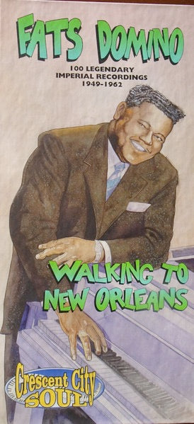 Image of Front Cover of 2414069C: 4xCD - FATS DOMINO, Walking To New Orleans - 100 Legendary Imperial Recordings 1949-1962 (Capitol Records; 72435-37374-2-9, US 2002, Box Set, Booklet) Corner Bumps  VG+/VG+