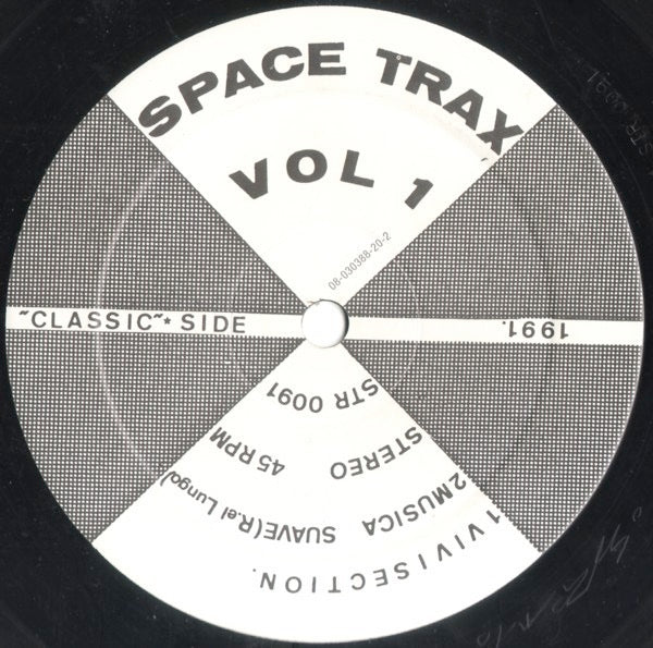 Image of Front Cover of 2414048C: 12" - SPACE TRAX, Vol 1 (Stealth Records ; STR 0091, Netherlands 1991) Light Marks only.  /VG