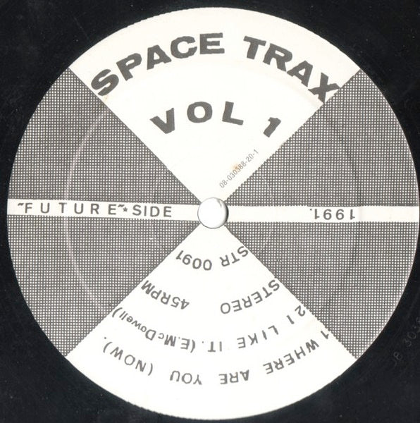 Image of Back Cover of 2414048C: 12" - SPACE TRAX, Vol 1 (Stealth Records ; STR 0091, Netherlands 1991) Light Marks only.  /VG