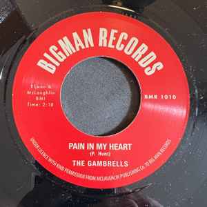 Image of Label Cover of 2414035C: 7" - THE GAMBRELLS, You Better Move / Pain In My Heart (Big Man Records; BMR 1010, UK 2022 Reissue, Picture sleeve)   EX/EX