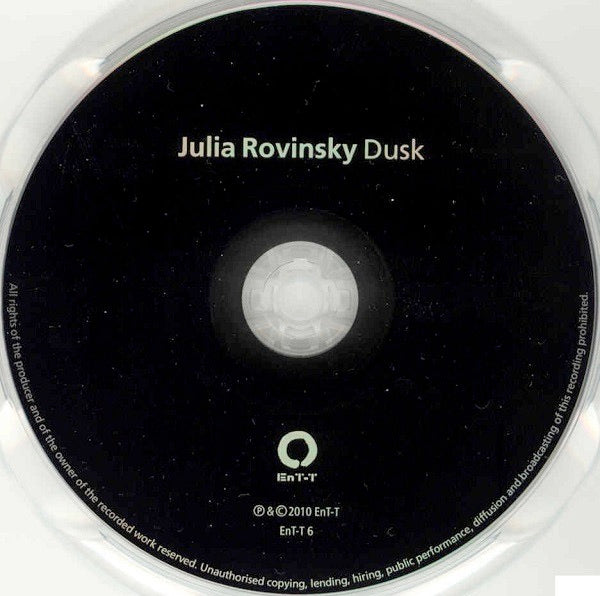 Image of Label Cover of 2414095C: CD - JULIA ROVINSKY, Dusk (EnT-T; EnT-T 6, Israel 2010)   VG/VG+