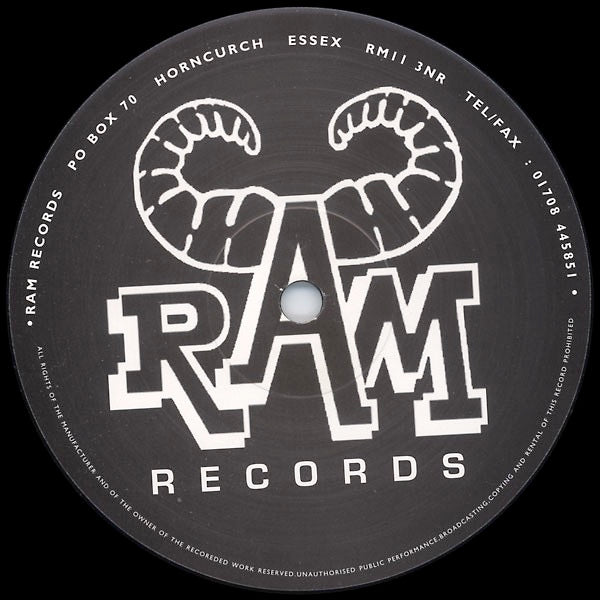 Image of Back Cover of 4745271S: 12" - SHIMON & ANDY C, Quest / Night Flight (RAM Records; RAMM17, UK 1996, Plain Sleeve)   /G+