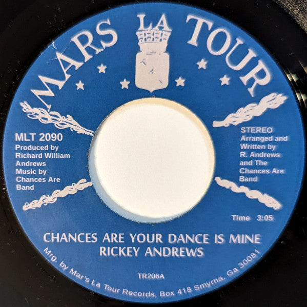 Image of Front Cover of 2424136E: 7" - RICKEY ANDREWS, Chances Are Your Dance Is Mine / Take Me Back (Tramp Records; TR206, Germany 2016, Plain sleeve) Light marks.  /VG+