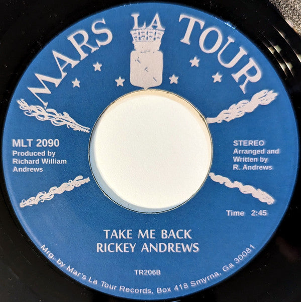 Image of Back Cover of 2424136E: 7" - RICKEY ANDREWS, Chances Are Your Dance Is Mine / Take Me Back (Tramp Records; TR206, Germany 2016, Plain sleeve) Light marks.  /VG+