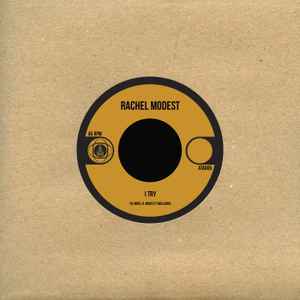 Image of Front Cover of 2424208E: 7" - RACHEL MODEST, I Try/ Forbidden Love (ATA Records; ATA005, UK 2016, Plain sleeve) Light marks only.  /VG+